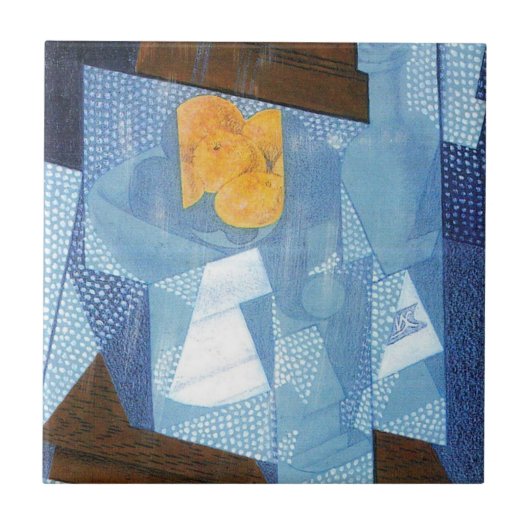Fruit Bowl van Juan Gris, nog steeds  Cubisme Tegeltje (Voorkant)
