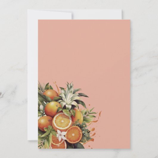  fruit bruiloft uitnodiging (Achterkant)