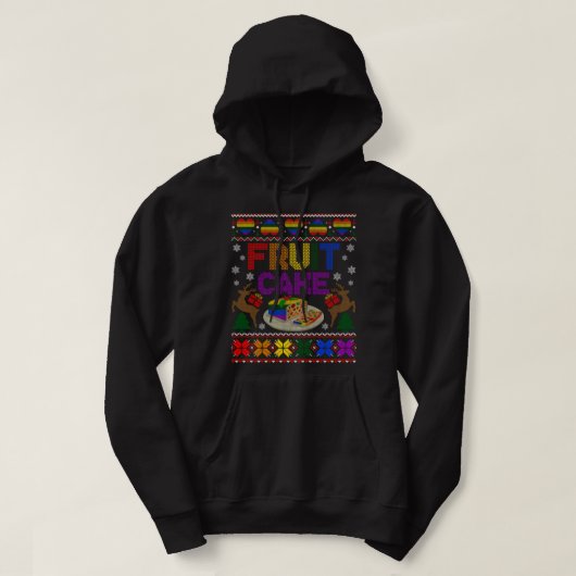Fruit Cake Funny Gay Ugly KerstSweater LGBT S Hoodie (Design voorkant)