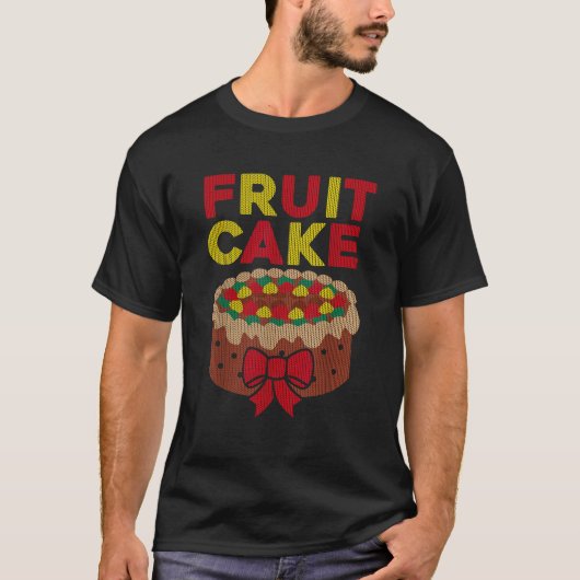 Fruit Cake Ugly Christmas Sweater Style T Shirt (Voorkant)