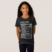 Fruit Cake Voeding Feiten Voedsel Thanksgiving Hal T-shirt (Voorkant volledig)