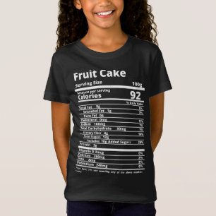 Fruit Cake Voeding Feiten Voedsel Thanksgiving Hal T-shirt