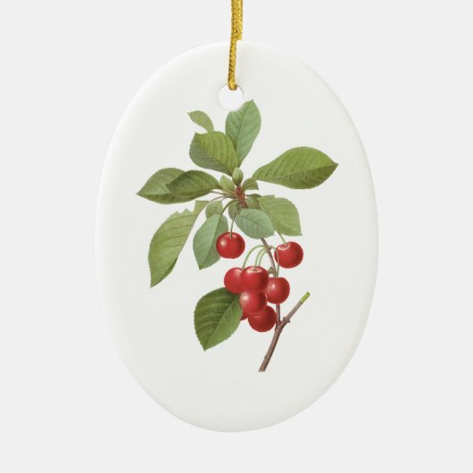  fruit Cherry Food, Cherries van Redoute Keramisch Ornament (Voorkant)