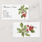  fruit Cherry Food, Cherries van Redoute Visitekaartje (Voorkant / Achterkant)