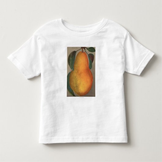 Fruit Chromo Lithograaf van Bartlett Pear Kinder Shirts (Voorkant)