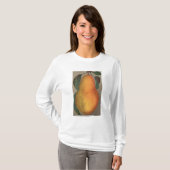 Fruit Chromo Lithograaf van Bartlett Pear T-shirt (Voorkant volledig)
