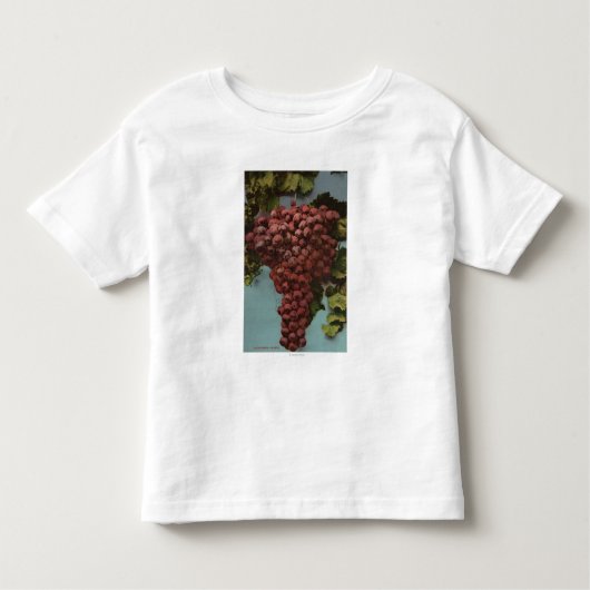 Fruit Chromo Lithograaf van California Grapes Kinder Shirts (Voorkant)