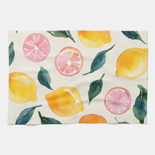 Fruit Citroenblad Boerderij Decor Keukenhanddoek