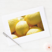 Fruit: citroenen rechthoekige sticker (Envelop)