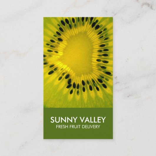 Fruit Closeup Retail Groothandel Visitekaartje (Voorkant)