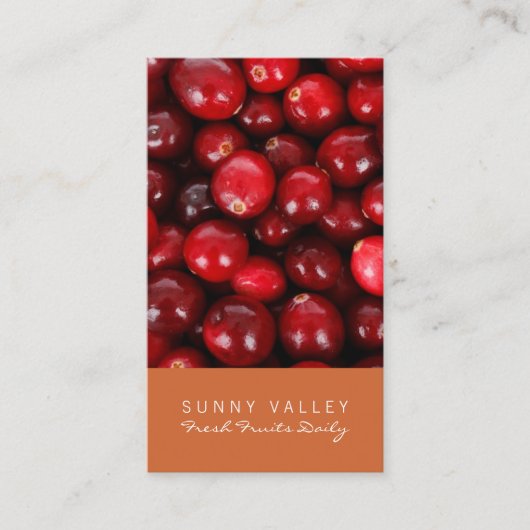  Fruit Closeup Retail Groothandel Visitekaartje (Voorkant)