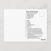 Fruit Cobbler Recept Briefkaart (Achterkant)