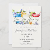 Fruit Cocktail Sip Hoera Koppels Douche Kaart (Voorkant)