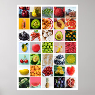 FRUIT-collage Poster