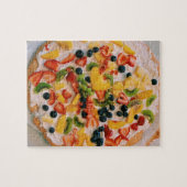 Fruit Cookie Pizza Puzzel Legpuzzel (Horizontaal)