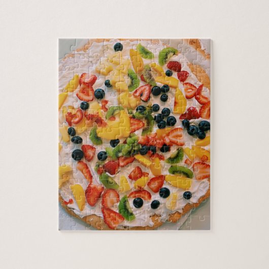 Fruit Cookie Pizza Puzzel Legpuzzel (Verticaal)