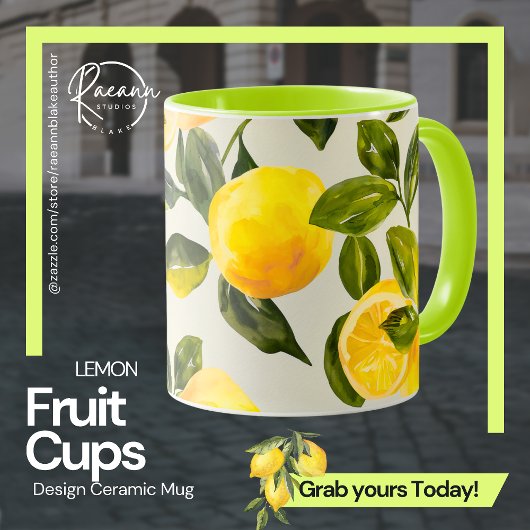 Fruit Cups - Lemon Design Keramische Mok