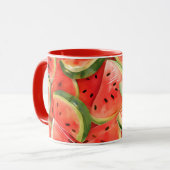 Fruit Cups - Watermeloen Design Keramische Mok (Voorkant links)