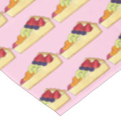 Fruit Custard Tart Dessert Pie Slice Baking Tafelkleed (Gekanteld)