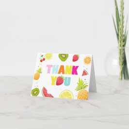 Fruit Dank je kaart Twee-tit frutti Tutti Fruitig