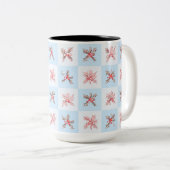 Fruit dat me doet denken aan de winter tweekleurige koffiemok (Voorkant rechts)