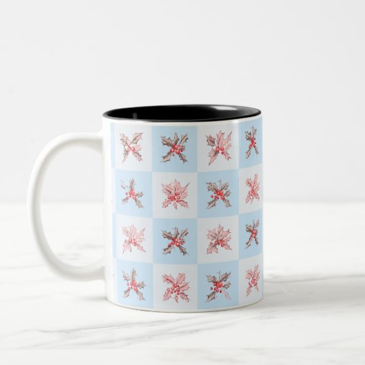 Fruit dat me doet denken aan de winter tweekleurige koffiemok (Links)