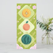 Fruit Decoratie - Funky Cute Stijl Kaart (Staand voorkant)