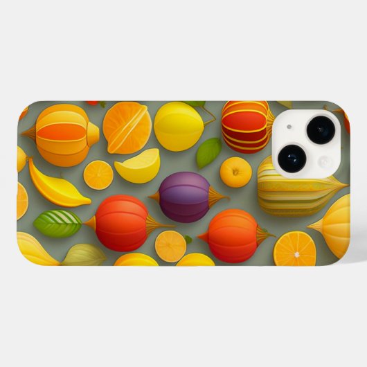 Fruit Design iPhone Case (Achterkant (horizontaal))