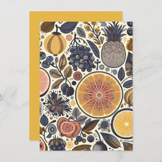 Fruit Design Kaart (Voorkant / Achterkant)