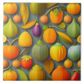 Fruit Design Keramische Tegel Tegeltje (Voorkant)