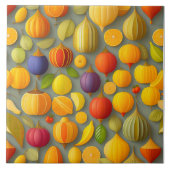 Fruit Design Keramische Tegel Tegeltje (Voorkant)