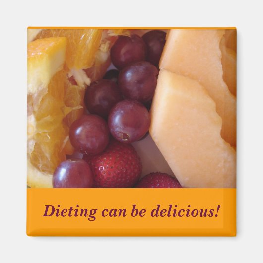 fruit, Diëten kan heerlijk zijn! Magneet (Voorkant)