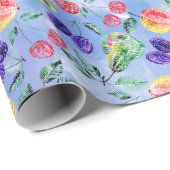 Fruit en bessen.  cadeaupapier (Rol Hoek)