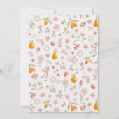 Fruit en bloemen gebroken wit kaart (Achterkant)