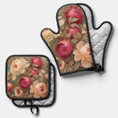 Fruit en Bloemen Onderzetter set (Voorkant / Achterkant)