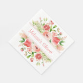 Fruit en Bloemen Waterverf Party Servet (Hoek)