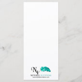 Fruit en Bloemen Waterverf Trouwmenu Menu (Achterkant)