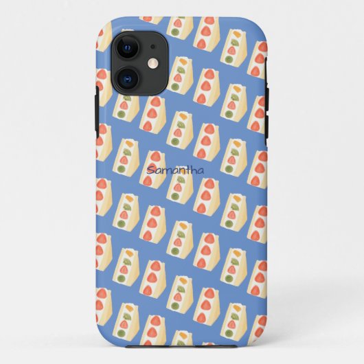 Fruit en crème dessert broodjes Case-Mate iPhone case (Achterkant)