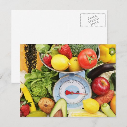 Fruit en Food Postcard 23 Briefkaart (Voorkant / Achterkant)