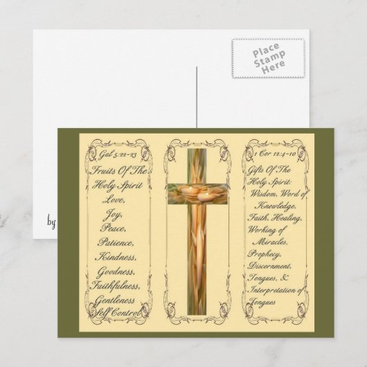 Fruit en geschenken van de Heilige Geest Postkaart (Voorkant / Achterkant)
