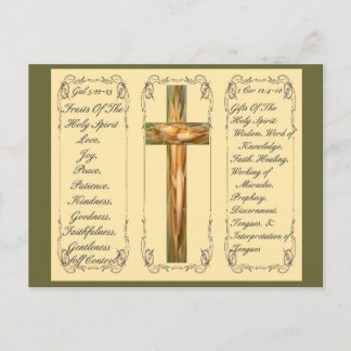 Fruit en geschenken van de Heilige Geest Postkaart