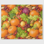 Fruit en Groente het herhalen ontwerp Cadeaupapier (Vlak)