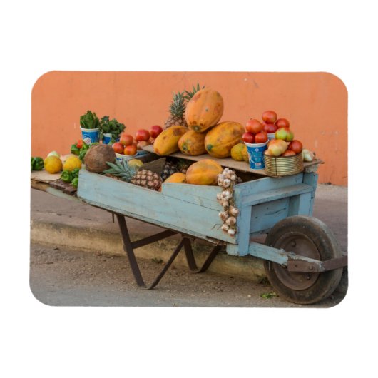 Fruit- en groentekar, Cuba Magneet (Horizontaal)