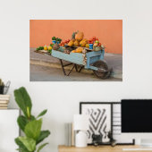 Fruit- en groentekar, Cuba Poster (Thuiskantoor)