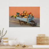 Fruit- en groentekar, Cuba Poster (Keuken)