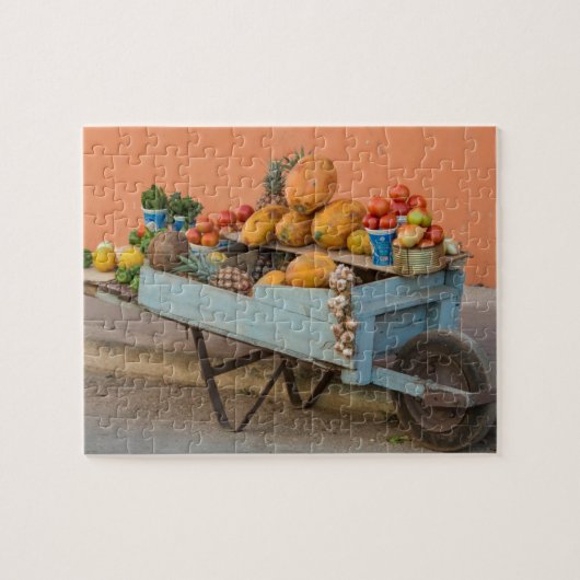 Fruit- en groentekraam, Cuba Legpuzzel (Horizontaal)