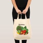 Fruit En Groenten Boodschappen Tote Bag (Voorkant (product))
