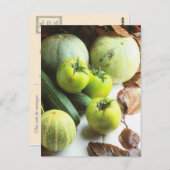 Fruit en groenten, Groene tomaten en meloenen Briefkaart (Voorkant / Achterkant)