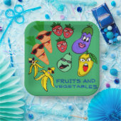 FRUIT EN GROENTEN PAPIEREN BORDJE (Feest)