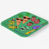 FRUIT EN GROENTEN PAPIEREN BORDJE (Gebogen)